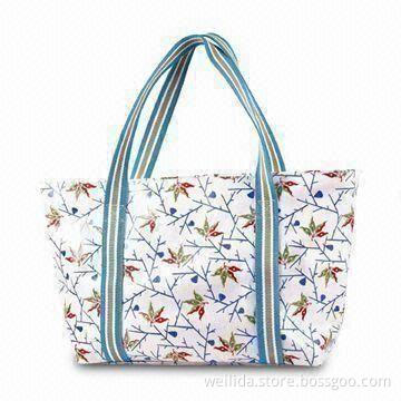 PVC Tote Bag with Full Print, Sized 35 x 13 x 30cm, OEM Services are Provided